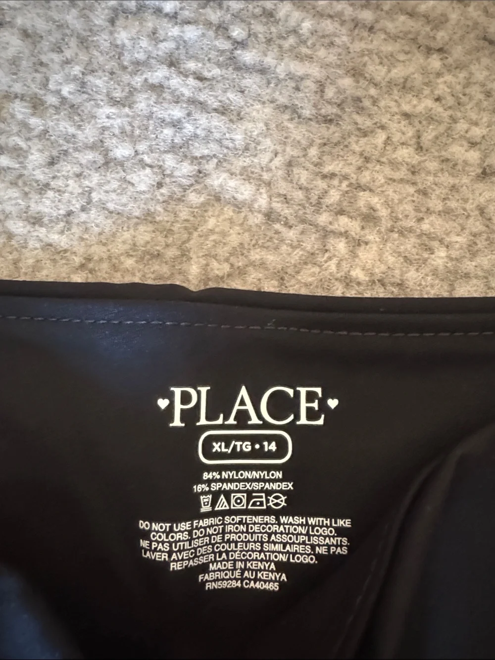 The Children's Place Black Kids High-Rise Athletic tumble Shorts